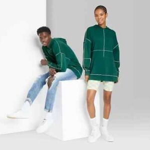 Wild Fable - Oversized Seamed Hooded Sweatshirt - XS